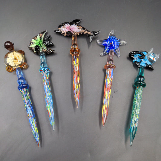 Dichronic Glass Animal Dab Tools-Avernic Smoke Shop