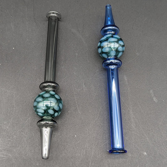 Dimple Diffusion Chamber Glass Dab Straw | 6.5"-Avernic Smoke Shop