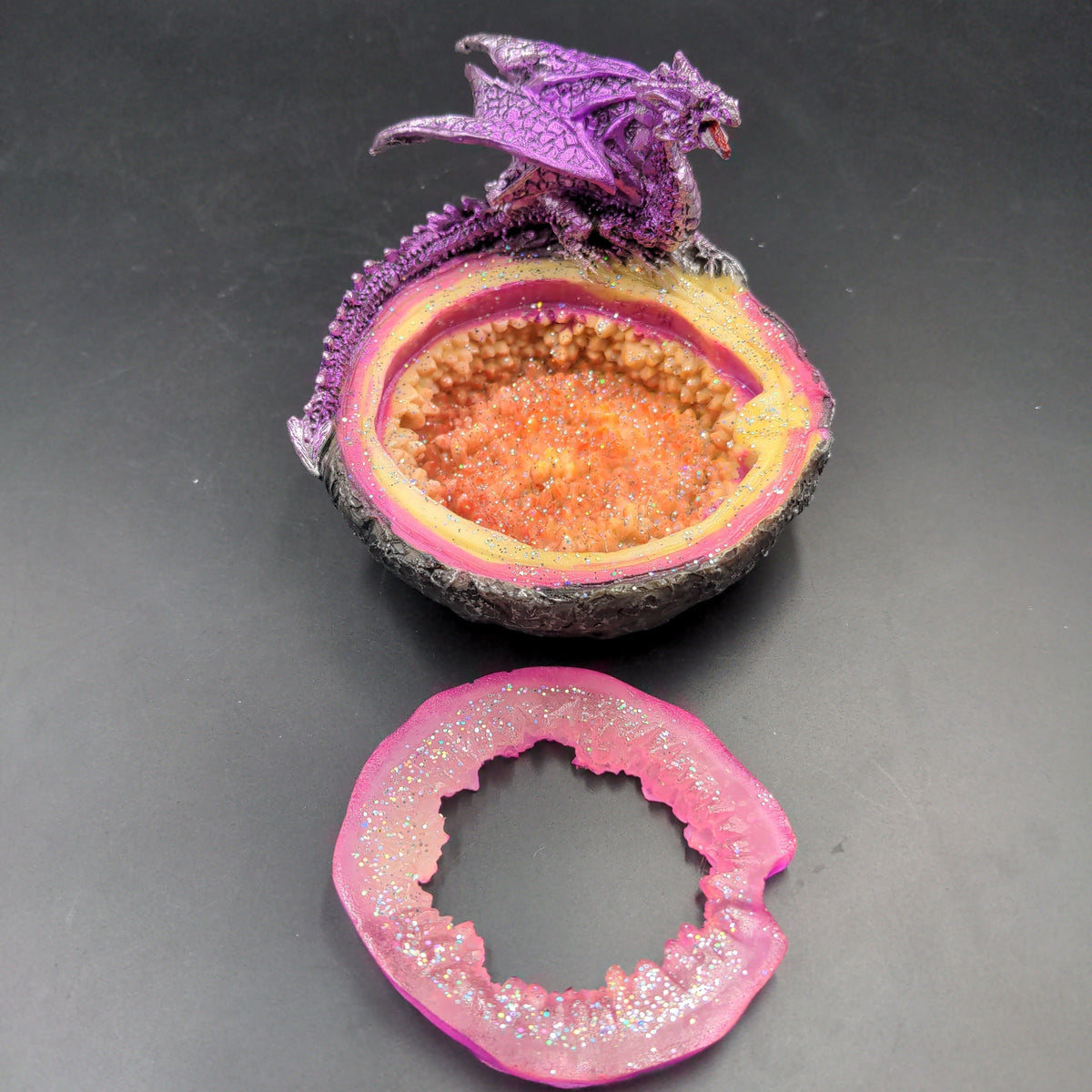 Dragon Geode Ashtray | 4.5"-Avernic Smoke Shop