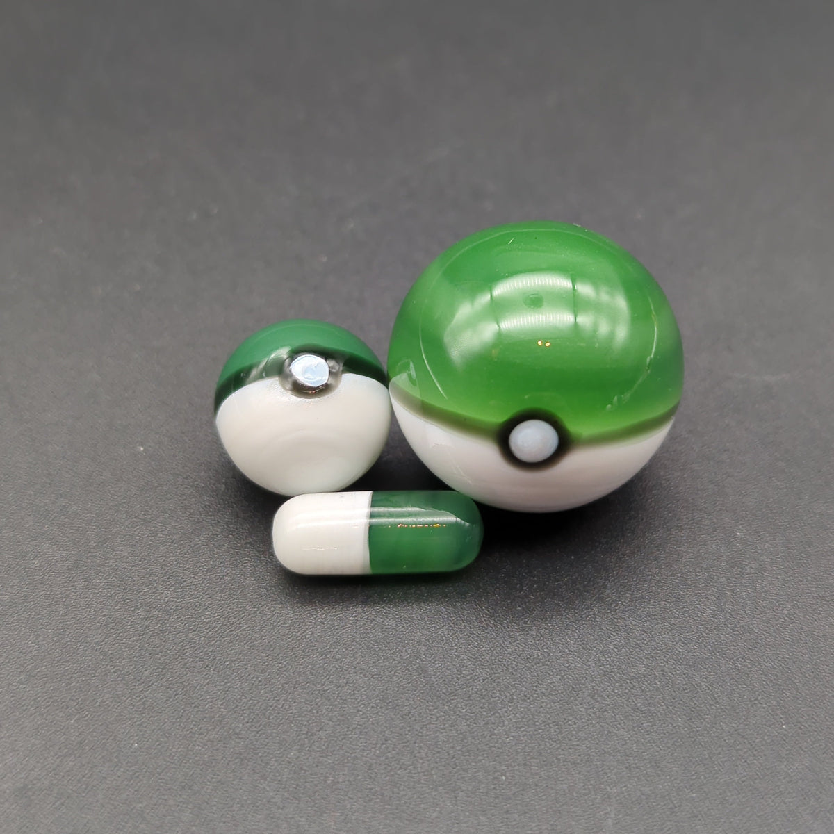 Dual Colored Ball Marble + Pill Sets for Terp Slurpers-Meech Madness Smoke Shop