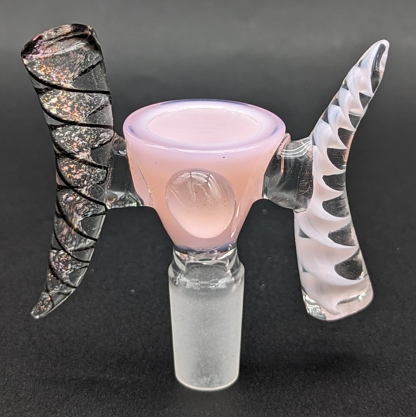 Dual Handle Worked Glass 14mm Slides-Avernic Smoke Shop