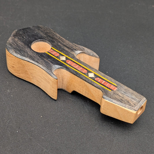 Electric Guitar Wood Hand Pipe | 4"