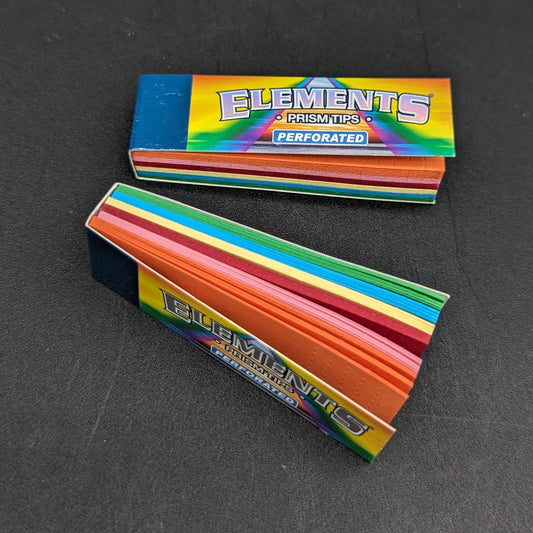 Elements Prism Perforated Tips | 50pc-Meech Madness Smoke Shop