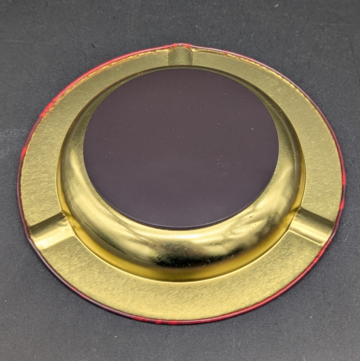 Elements Round Metal Ashtray - Red-Avernic Smoke Shop