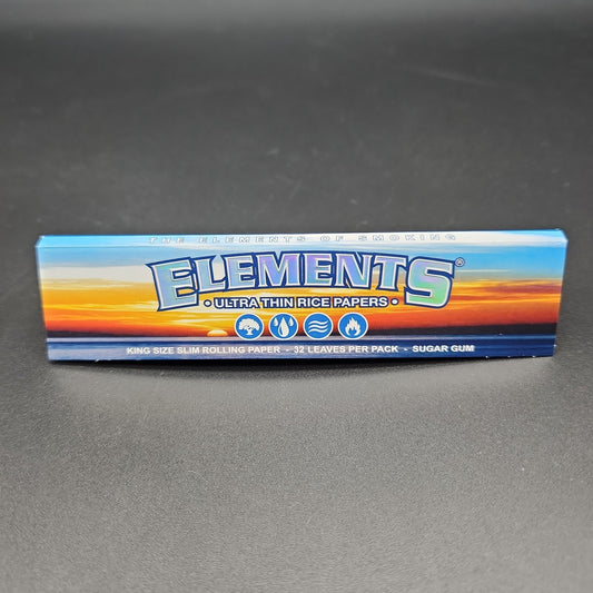 Elements Ultra Thin Kingsize Slim Rice Rolling Papers-Avernic Smoke Shop