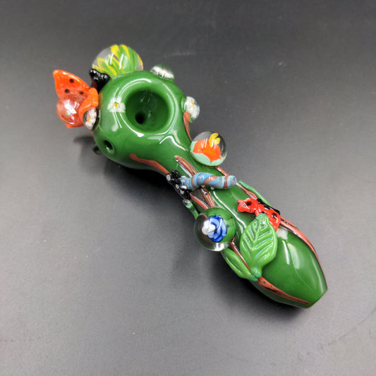 Empire Glassworks Spoon Pipe - Garden Critters-Meech Madness Smoke Shop