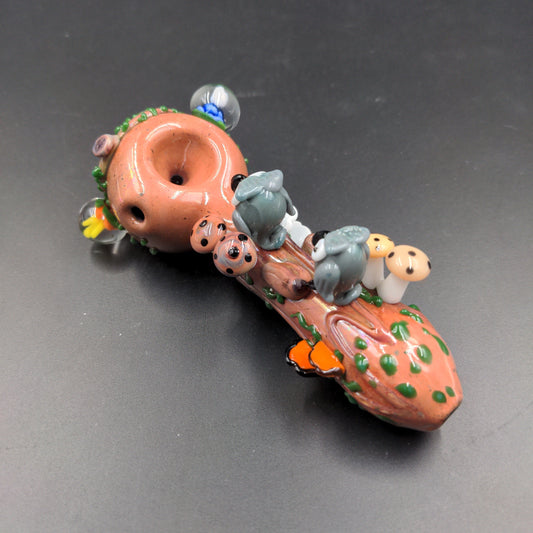 Empire Glassworks Spoon Pipe - Hootie's Forest - Small-Meech Madness Smoke Shop