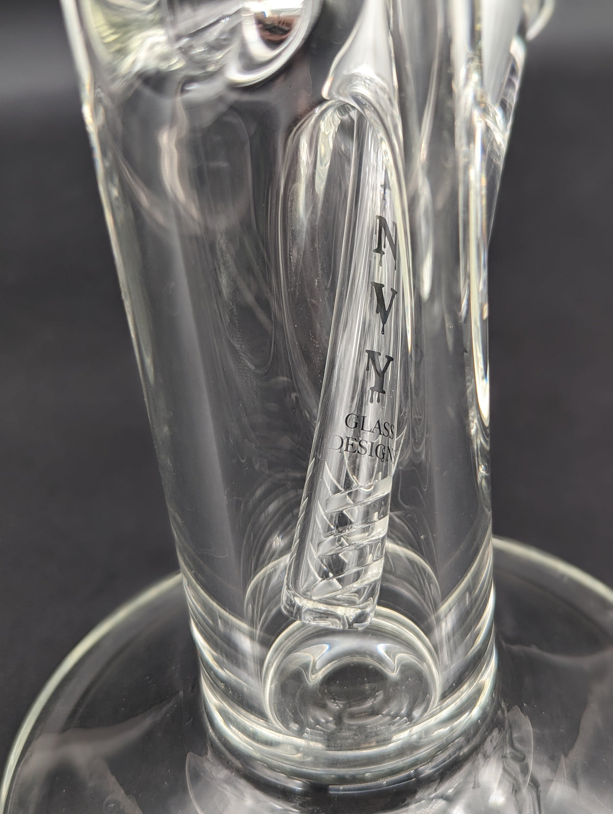 Envy Glass 12.5" 9mm Bent Neck Straight Tube-Avernic Smoke Shop