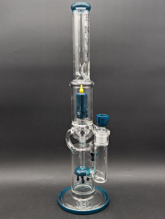 Envy Glass 18" Candle Series Dual Uptake Recycler Bong-Avernic Smoke Shop