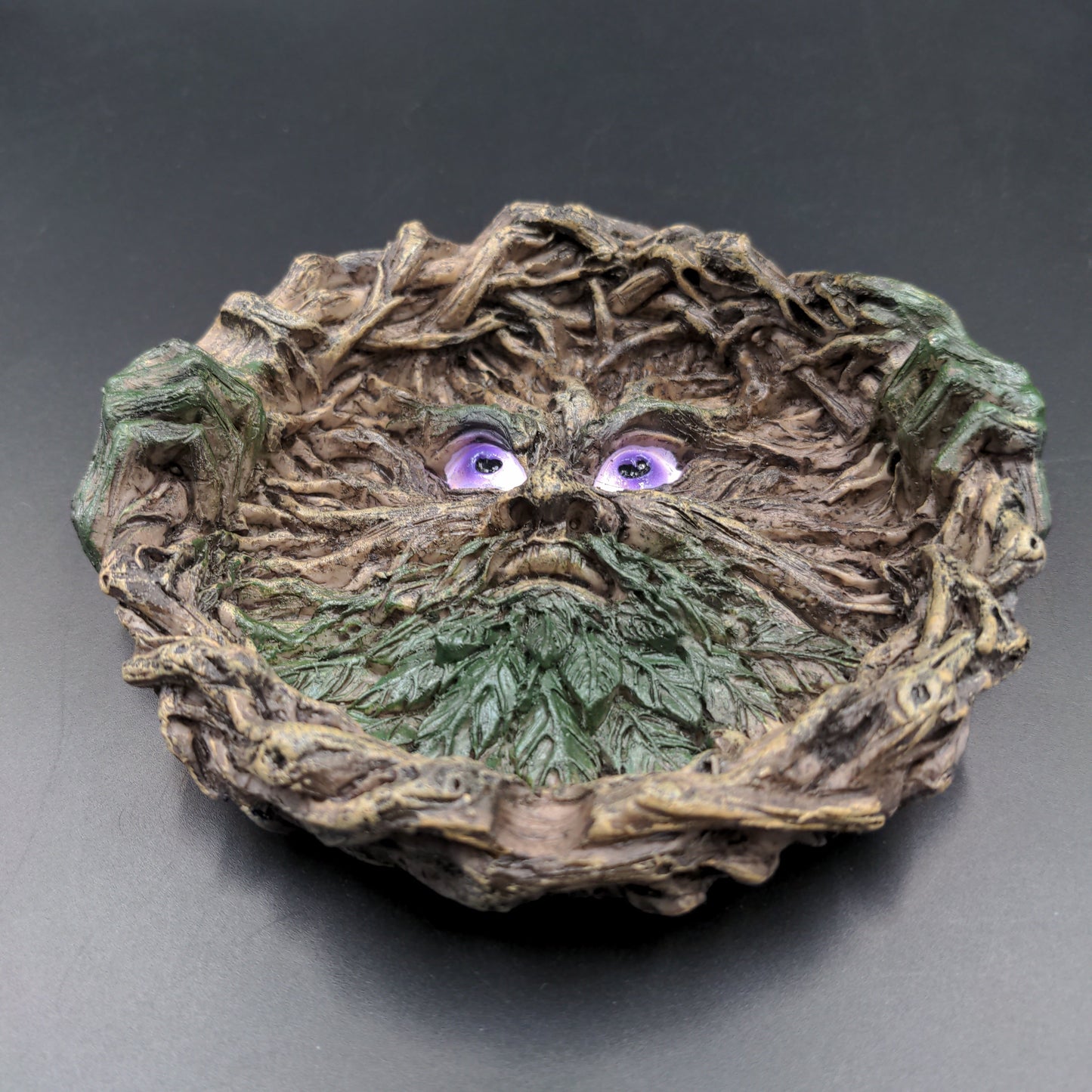 Father Nature Round Polyresin Ashtray | 5.25"-Avernic Smoke Shop