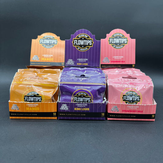 Flowtips Hollow Shaped Filters | Terpene Infused-Meech Madness Smoke Shop