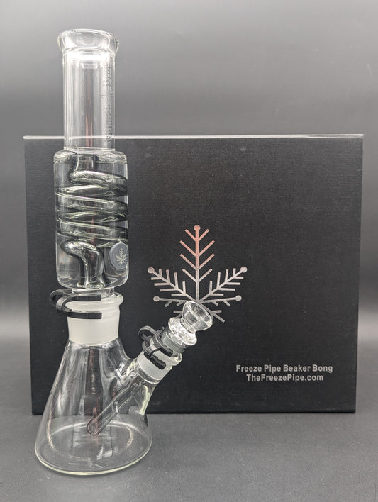 Freeze Pipe - 12" Beaker Bong w/ Coil-Avernic Smoke Shop