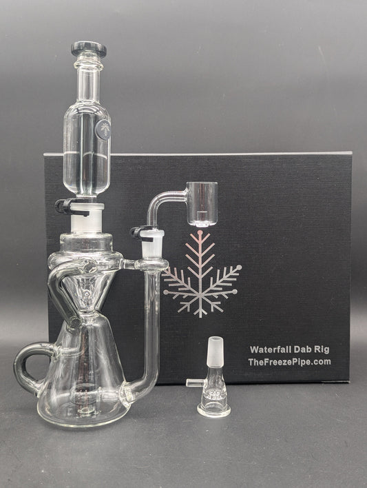 Freeze Pipe - Waterfall Recycler Dab Rig-Avernic Smoke Shop