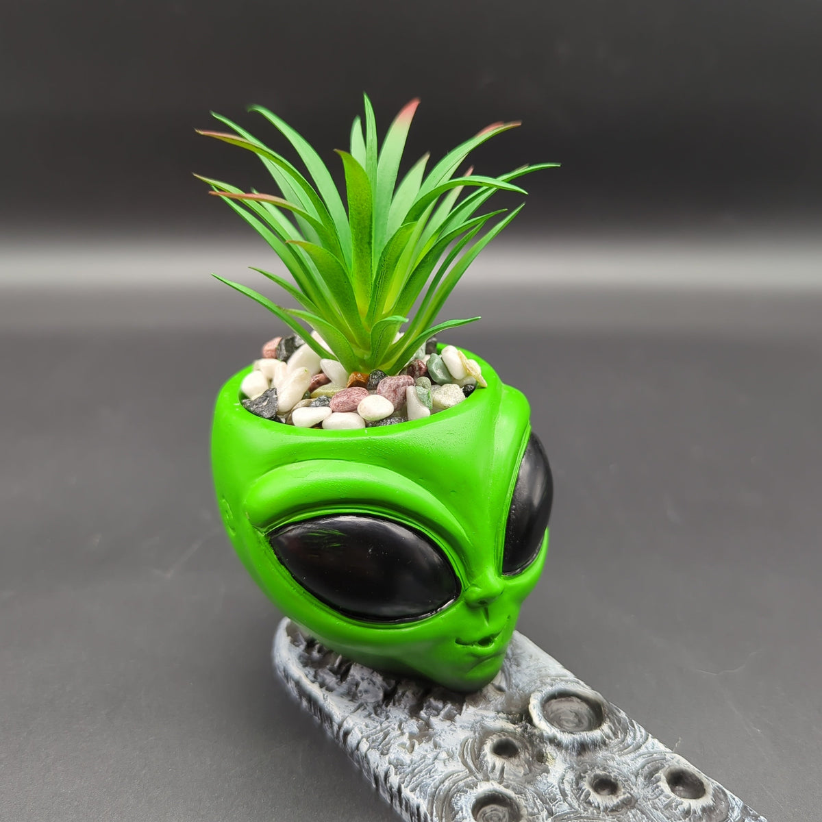 Fujima Alien Incense Burner w/ Faux Plant | 12.5"-Avernic Smoke Shop