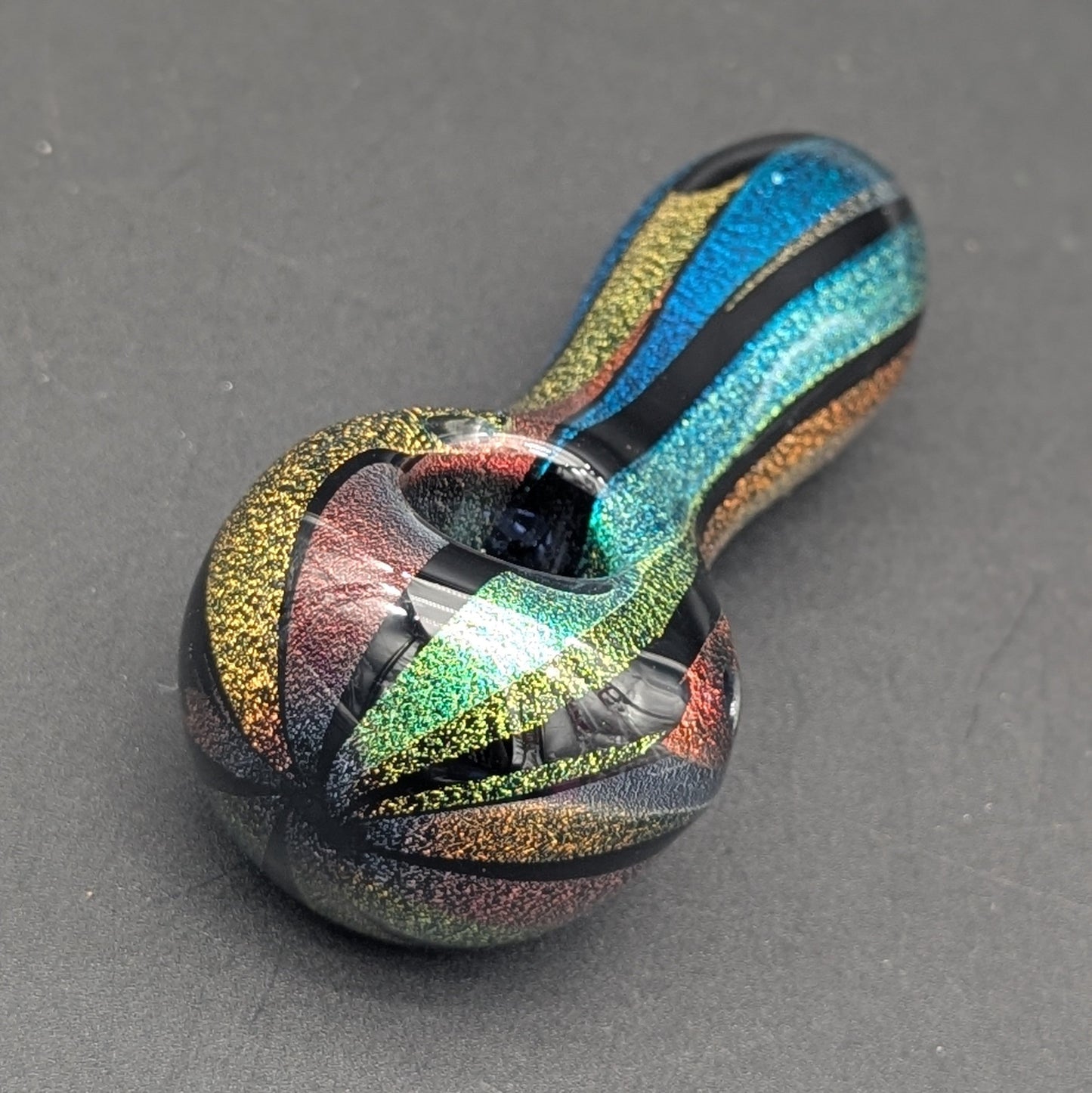 Full Dichro Rainbow Hand Pipe 4"-Avernic Smoke Shop