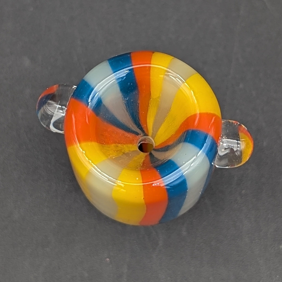 Fully Worked Multi Color Bowl w/ Studs 14mm-Meech Madness Smoke Shop