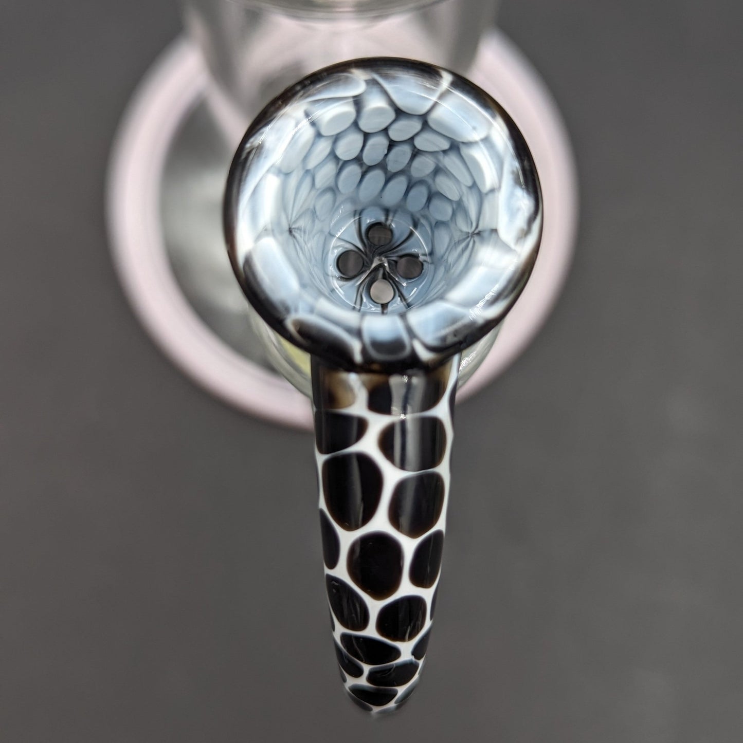 Fully Worked Polka Dot 4 Hole Slide 18mm - Meech Madness Smoke Shop