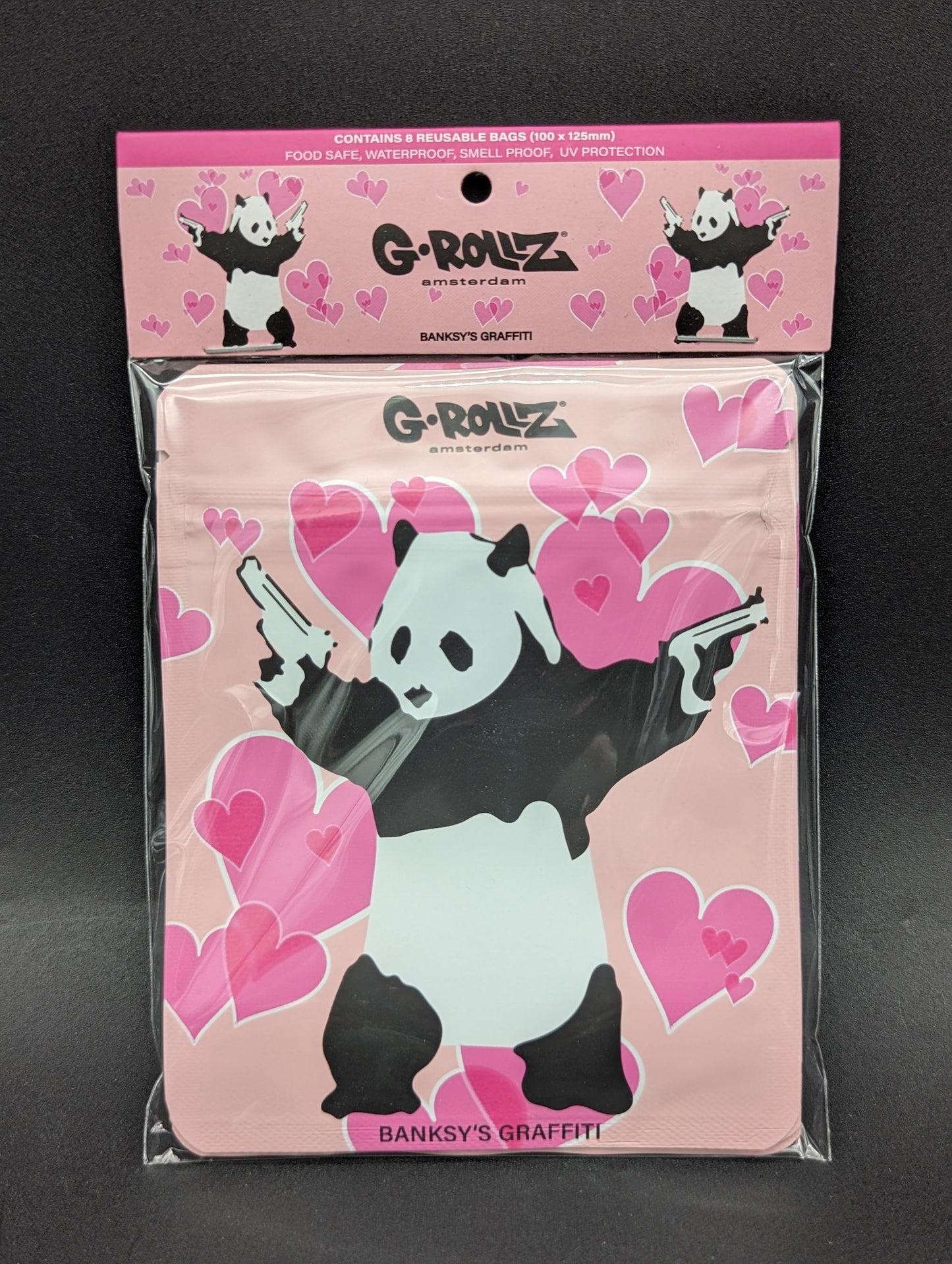 G-Rollz Panda Gunnin Mylar 1/8 Bags | 8 Pack-Avernic Smoke Shop