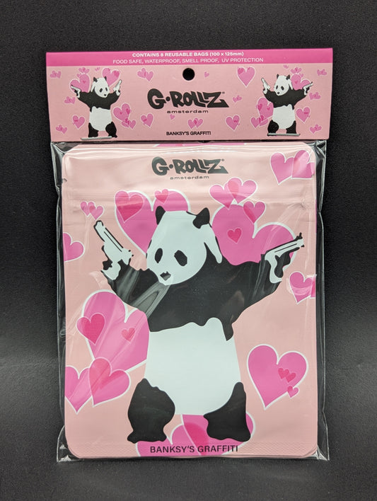 G-Rollz Panda Gunnin Mylar 1/8 Bags | 8 Pack-Avernic Smoke Shop