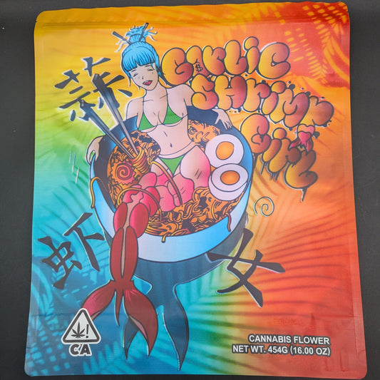 Garlic Shrimp Girl 1 Pound Mylar Bags-Avernic Smoke Shop