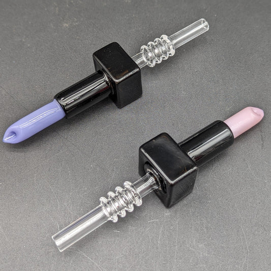 Glass Lipstick Style Nectar Collector-Avernic Smoke Shop