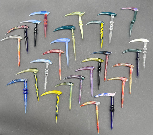 Glass Scythe Dab Tools - by Marvins Glass-Meech Madness Smoke Shop