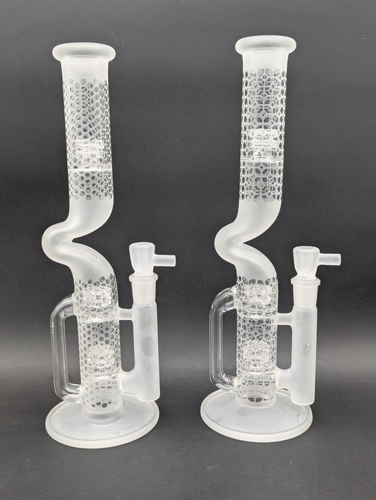 Gnob 14" Sandblasted Bent Neck Treecycler-Avernic Smoke Shop