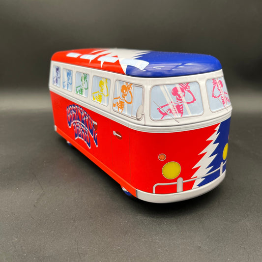 Grateful Dead - Hand Pipe Grinder Collectible Bus Tin Set - Lightning Bolt-Meech Madness Smoke Shop