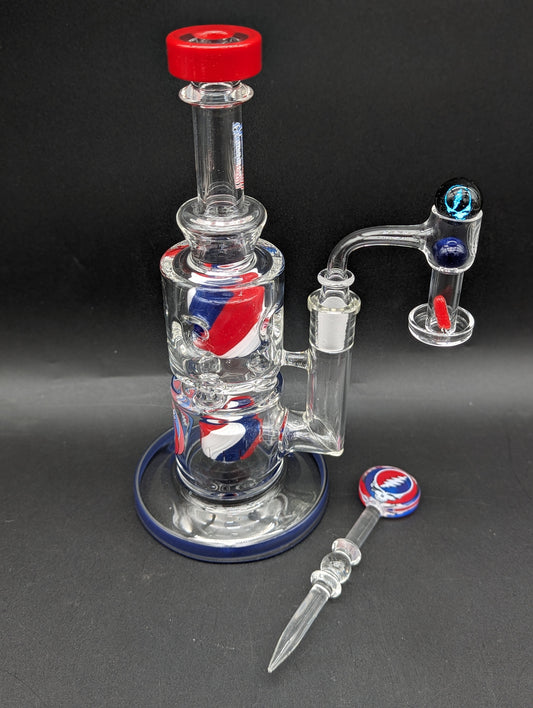 Grateful Dead x Pulsar Stealied Out Dab Rig Set | 9"-Avernic Smoke Shop