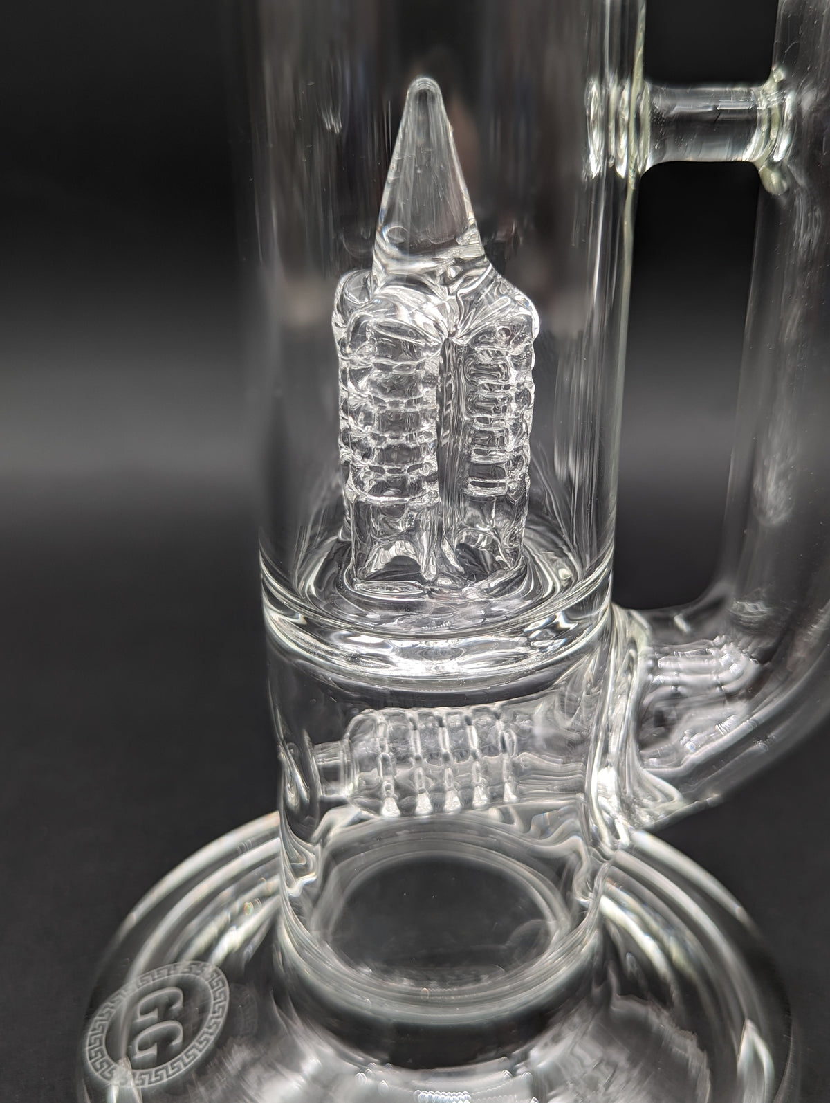 Greek Glass 16" Inline to Inverted 4 Tube-Avernic Smoke Shop