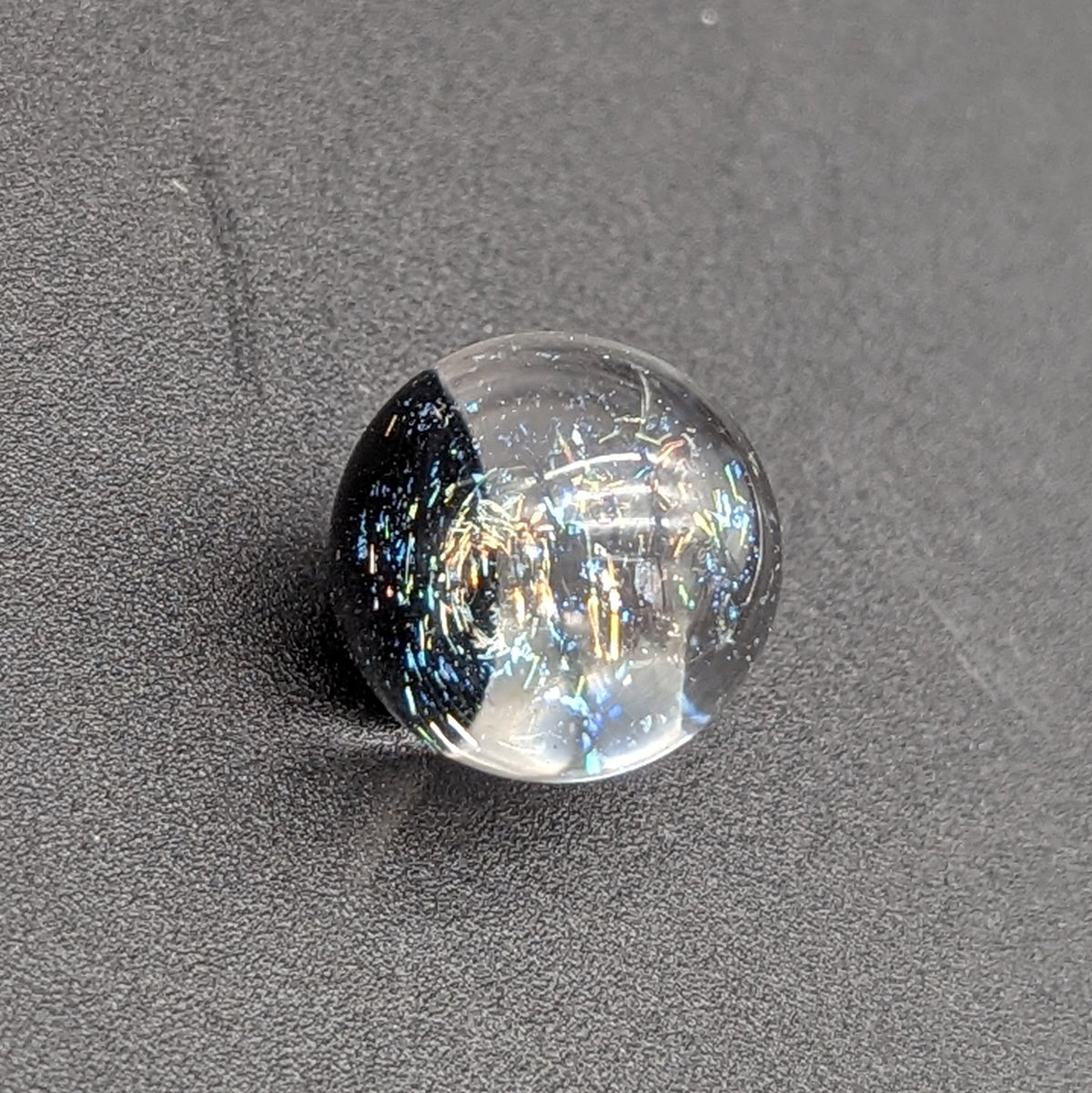 Greek Glass 16mm Dichro Marble-Meech Madness Smoke Shop