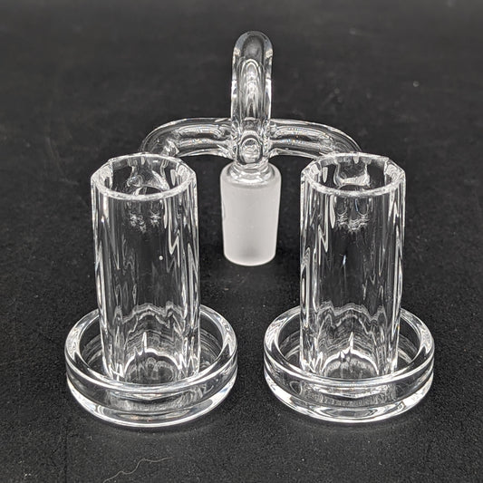 Greek Glass Double Faceted Charmer 14mm-Meech Madness Smoke Shop