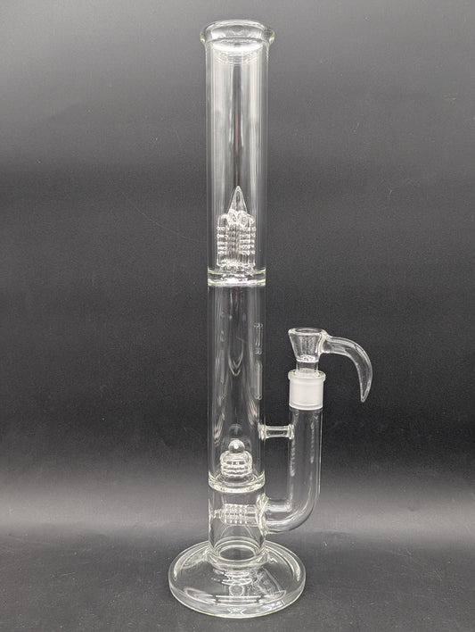 Greek Glass Inline to 360 Grid Cap Tube w/ Opal-Avernic Smoke Shop