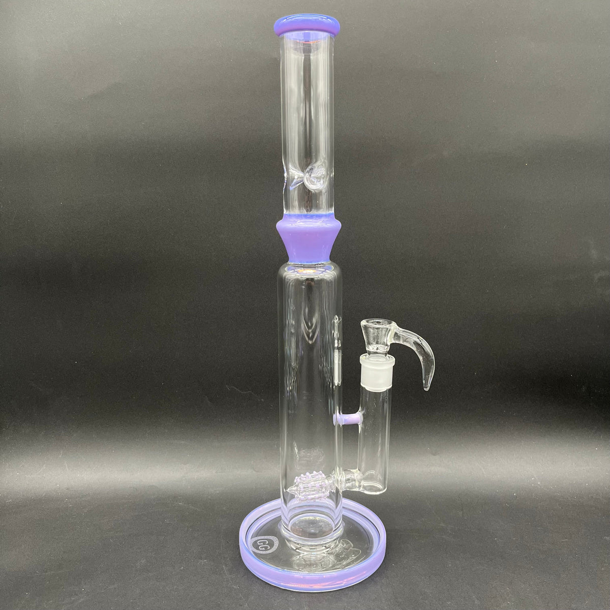 Greek Glass Kingstem Perc w/ Splash Guard-Meech Madness Smoke Shop