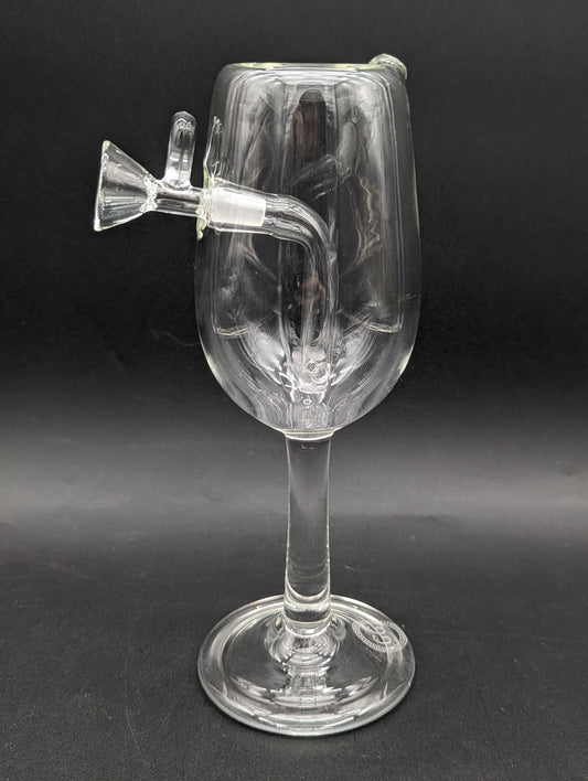 Greek Glass Wine Glass Bubbler-Meech Madness Smoke Shop