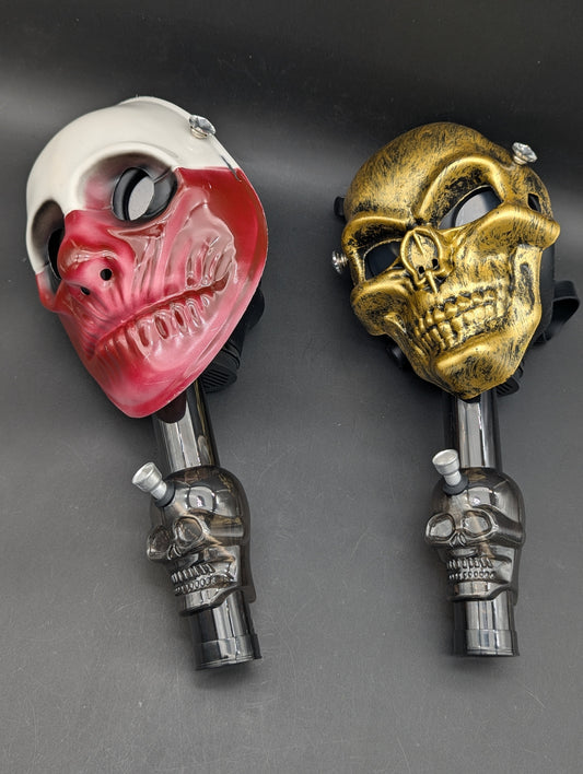 Halloween Style Creepy Gas Mask Bongs-Meech Madness Smoke Shop