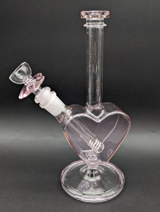 Heart Shaped Bong w/ Matching Slide-Meech Madness Smoke Shop