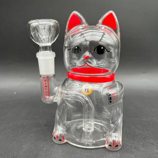 Hemper - Lucky Cat Water Pipe-Meech Madness Smoke Shop