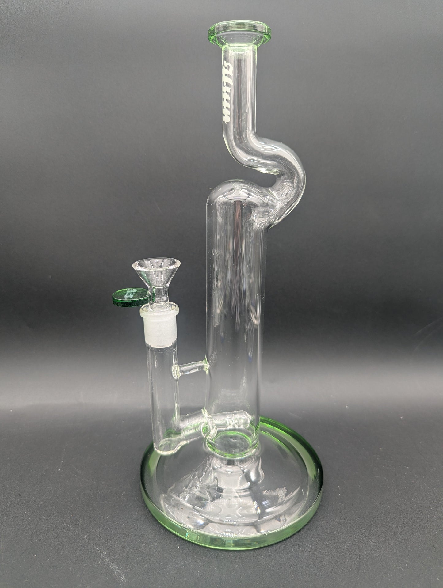 Hittin Glass 12" Natty Neck Inline Bong-Avernic Smoke Shop