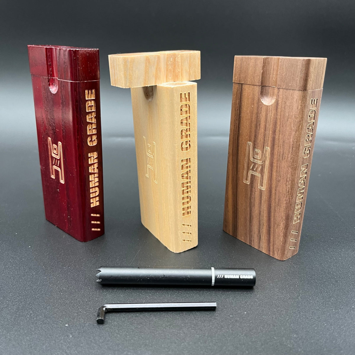 Human Grade 4" Wooden Dugouts-Avernic Smoke Shop