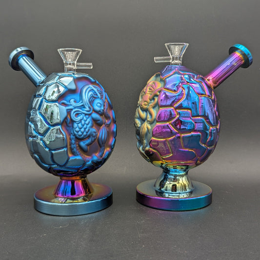 Iridescent Dragon Egg Bubbler 6"-Avernic Smoke Shop