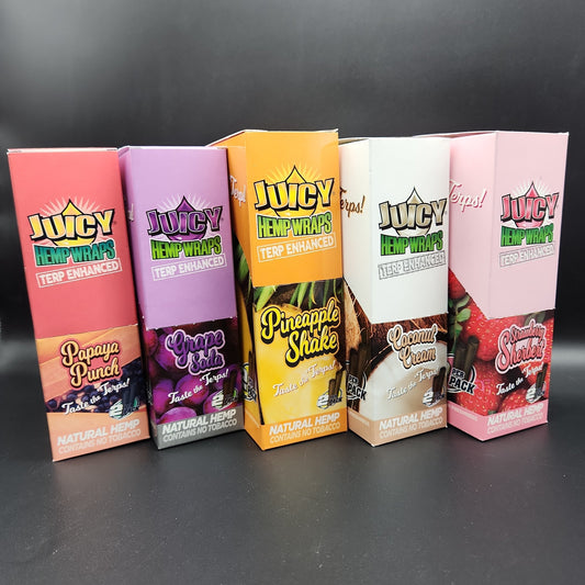 Juicy Terp Enhanced Hemp Wraps - Box of 25-Meech Madness Smoke Shop