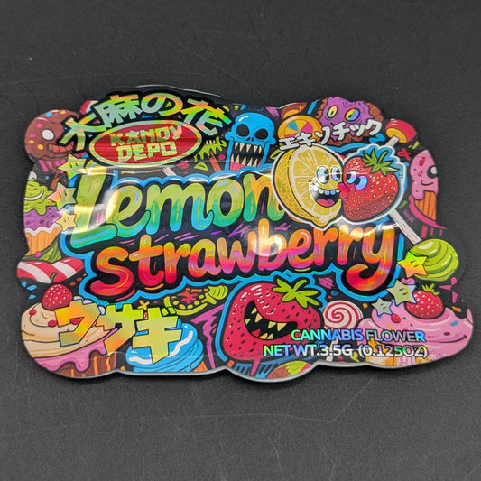 Kandy Depot Lemon Strawberry 3.5g Mylar Bag-Meech Madness Smoke Shop