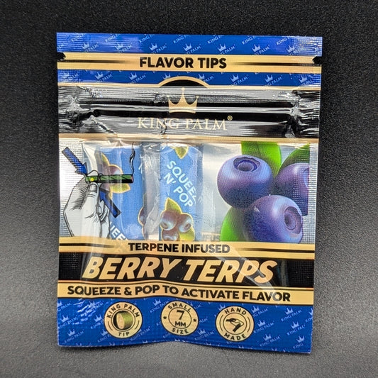 King Palm 2pk Flavor Filter Tips - Berry Terps-Meech Madness Smoke Shop