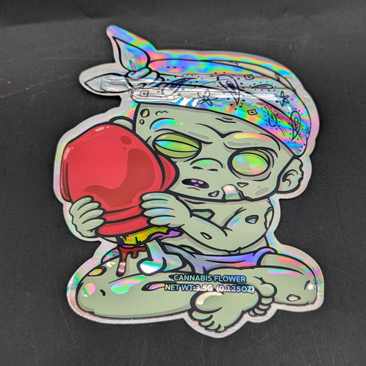 Little Zombie 3.5g Mylar Bag-Meech Madness Smoke Shop