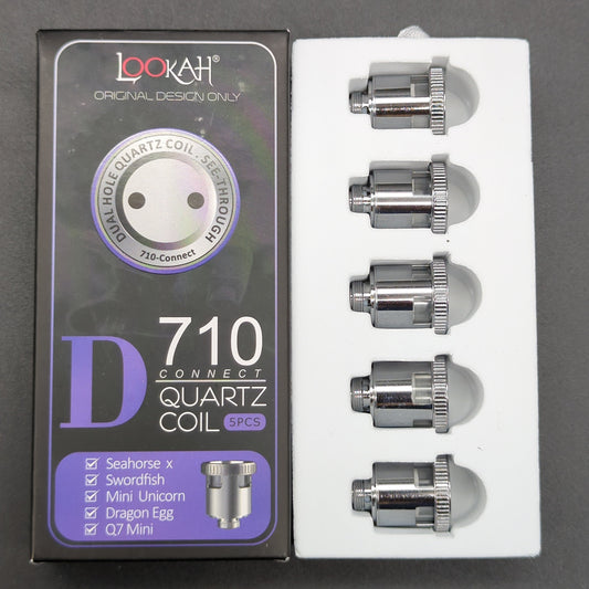 Lookah 710 Connect Quartz Coil D | 5 Pack-Avernic Smoke Shop