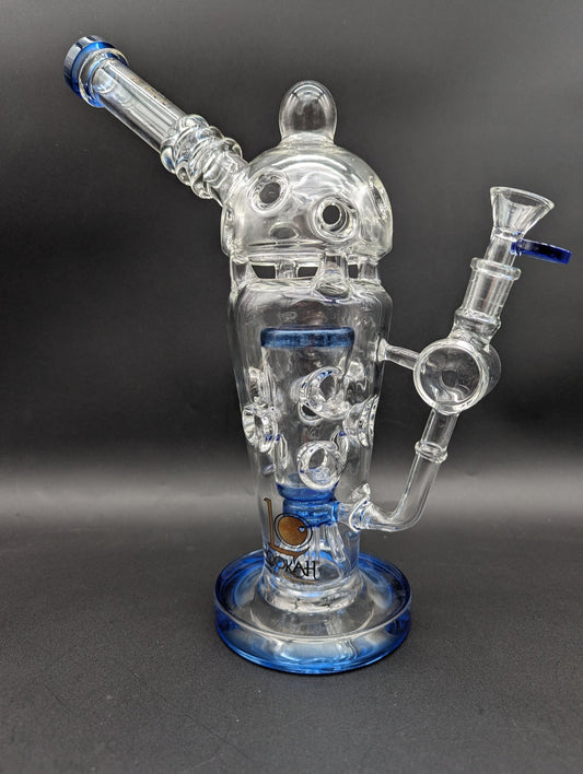 Lookah Glass - 13.5" Fabb Egg Milkshake Water Pipe - Meech Madness Smoke Shop