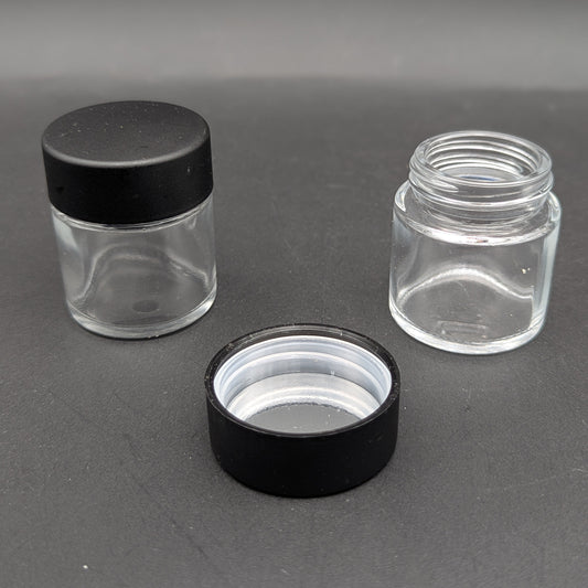 Loud Lock 1oz Glass Jar with Lid-Meech Madness Smoke Shop