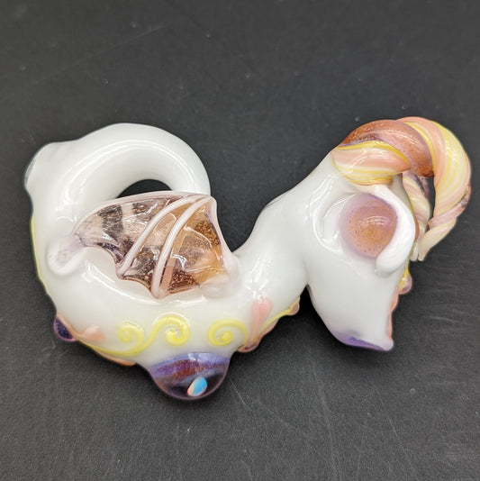 Lyric Glass - Horned Dragon Heady Glass Hand Pipe-Avernic Smoke Shop