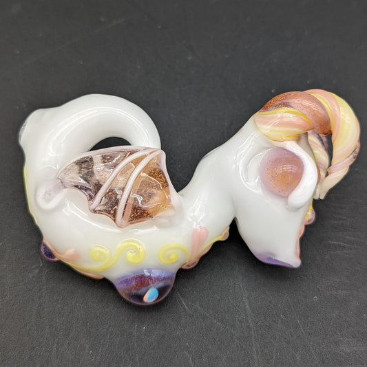 Lyric Glass - Horned Dragon Heady Glass Hand Pipe - Meech Madness Smoke Shop